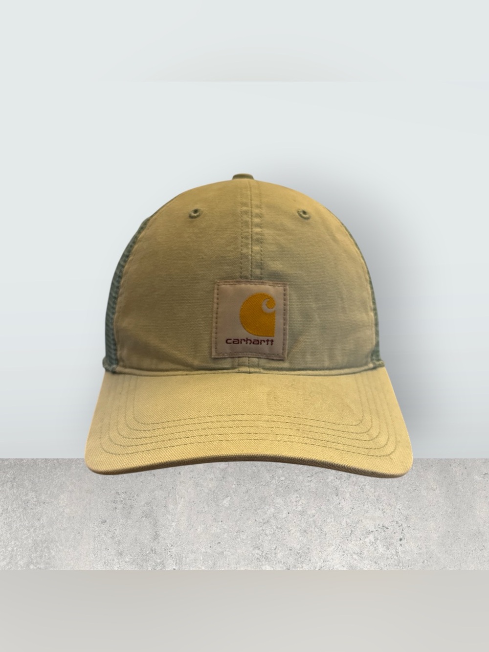 Carhartt Unisex Light Green Canvas Mesh Snapback Cap OS